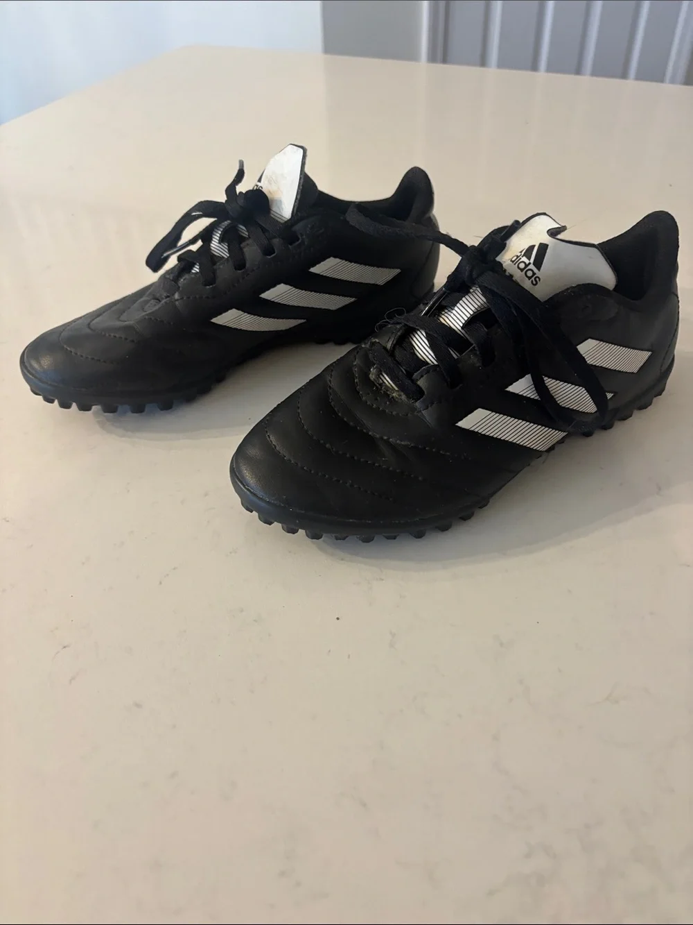 Adidas Kids Black and White Soccer Indoor soccer Shoes